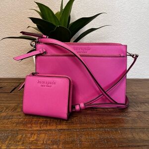 Kate Spade Pink Crossbody with matching Wallet
